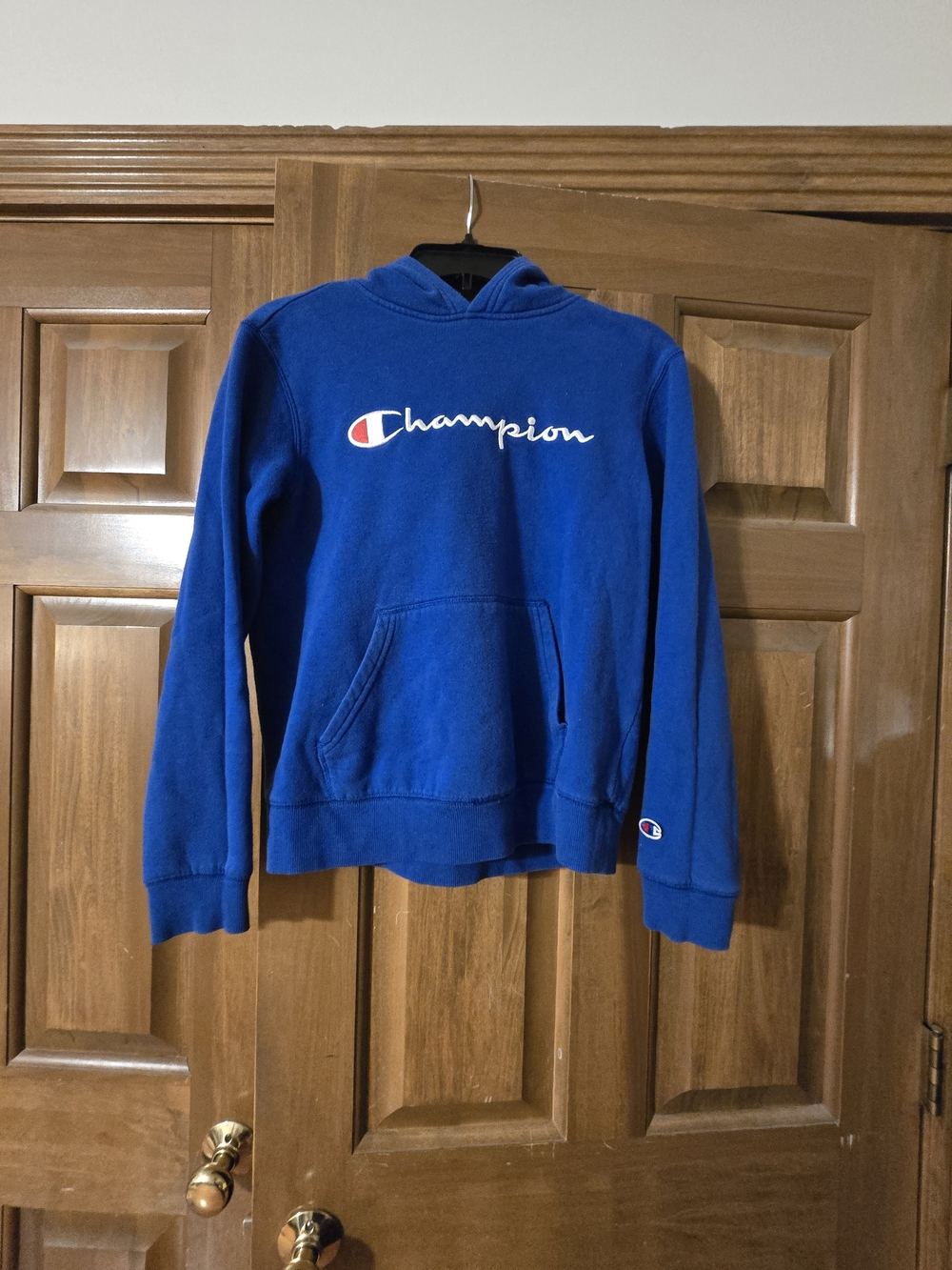 Champion Boys Blue  Logo Hoodie